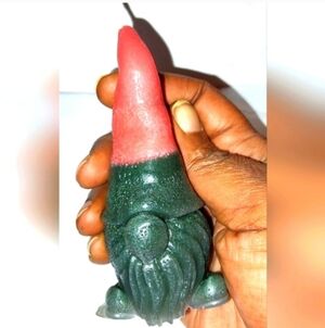 Hand crafted limited edition gnome candle